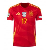 Spanien Nico Williams #17 Heimtrikot EM 2024 Kurzarm